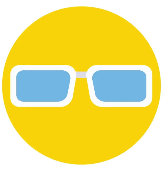Sluneční Brýle Barva Izolované Vektorové Ikony Které Lze Snadno Upravit — Stockový vektor