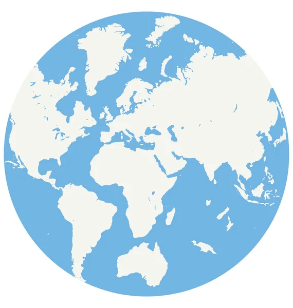 Icono Vectorial Aislado Color Del Mapa Del Mundo Que Puede — Vector de stock