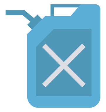 Kolayca değiştirilebilir veya düzenlediğiniz benzin olabilir izole renk vektör simgesi