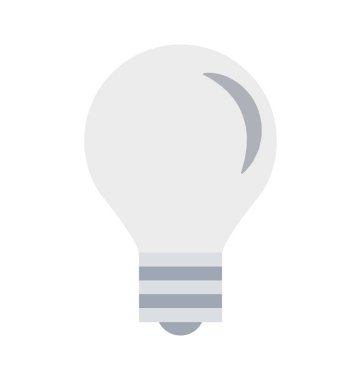 Kolayca değiştirilebilir veya düzenlediğiniz ampul izole renk vektör simgesi