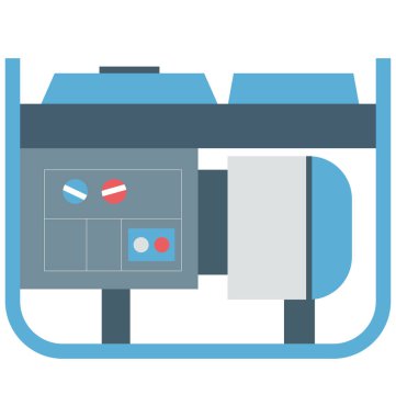 Kolayca değiştirilebilir veya düzenlediğiniz jeneratör izole renk vektör simgesi