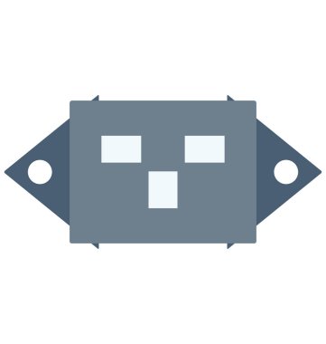 Kolayca değiştirilebilir veya düzenlediğiniz soket izole renk vektör simgesi