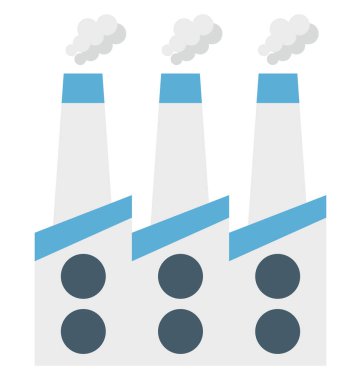 Kolayca değiştirilebilir veya düzenlediğiniz fabrika izole renk vektör simgesi