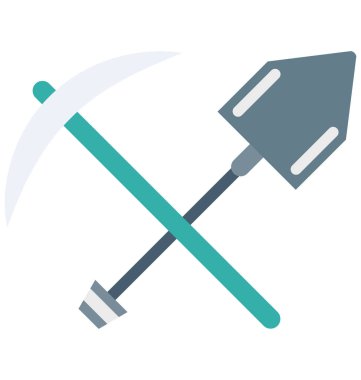 Kolayca değiştirilebilir veya düzenlediğiniz Bahçe aracı izole renk vektör simgesi 