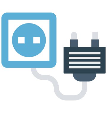 Kolayca değiştirilebilir veya düzenlediğiniz tak izole renk vektör simgesi