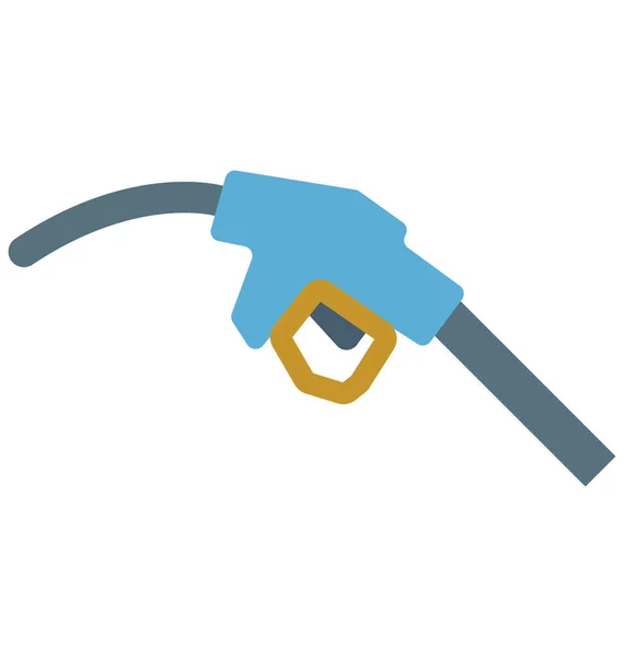 Pump Nozzle Isolated Color Vector Icon Can Easily Modified Edit — Stock Vector