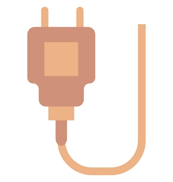 Plug Isolated Color Vector Ícone Que Pode Ser Facilmente Modificado —  Vetores de Stock