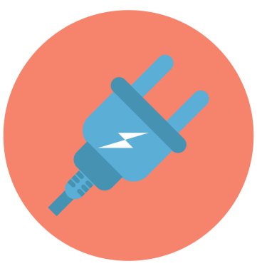 Kolayca değiştirilebilir veya düzenlediğiniz tak izole renk vektör simgesi 