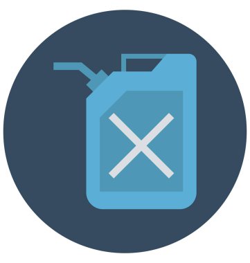 Kolayca değiştirilebilir veya düzenlediğiniz benzin olabilir izole renk vektör simgesi