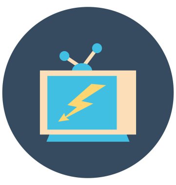 Kolayca değiştirilebilir veya düzenlediğiniz elektrik metre izole renk vektör simgesi 