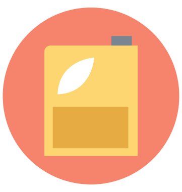 Kolayca değiştirilebilir veya düzenlediğiniz benzin olabilir izole renk vektör simgesi