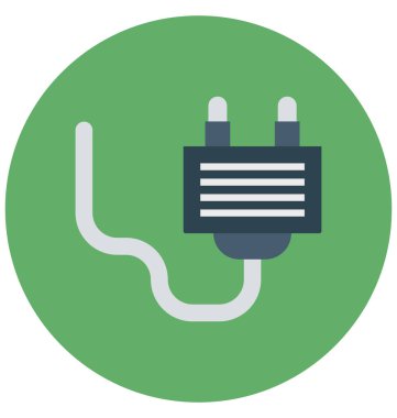 Kolayca değiştirilebilir veya düzenlediğiniz tak izole renk vektör simgesi