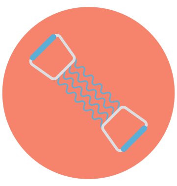 Kolayca değiştirilebilir veya düzenlediğiniz göğüs genişletici izole renk vektör simgesi 