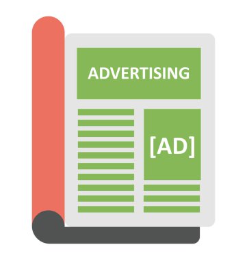  Kolayca değiştirilebilir veya düzenlediğiniz Dergisi izole vektör simgesi