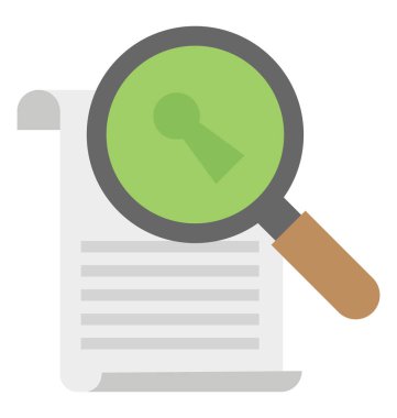 Kolayca değiştirilebilir veya düzenlediğiniz anahtar kelime izole vektör simgesi