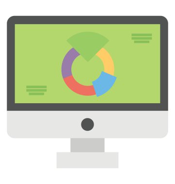 Kolayca değiştirilebilir veya düzenlediğiniz grafik izole vektör simgesi