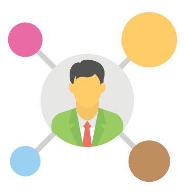 Kolayca değiştirilebilir veya düzenlediğiniz dijital pazarlama izole vektör simgesi