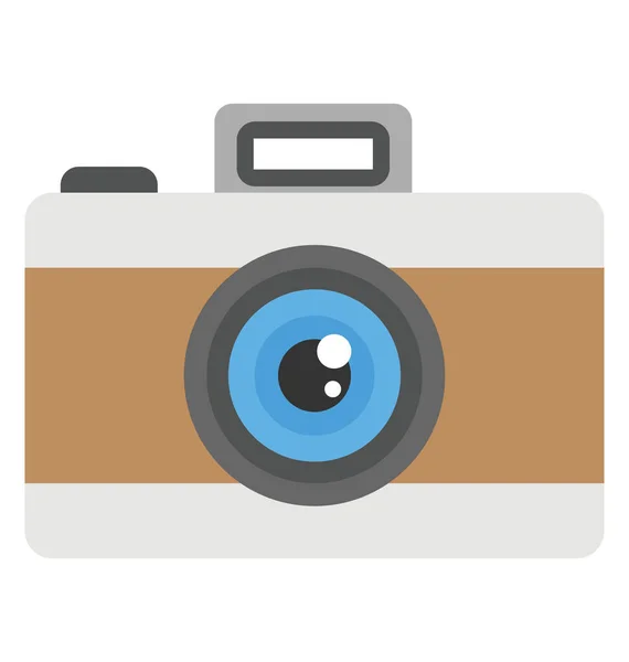 Flash Camera Isolated Vector Icon Can Easily Modified Edit — Stock Vector
