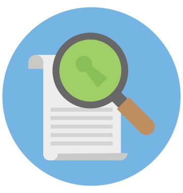 Kolayca değiştirilebilir veya düzenlediğiniz anahtar kelime izole vektör simgesi