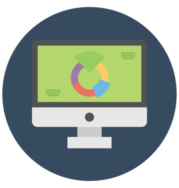 Kolayca değiştirilebilir veya düzenlediğiniz grafik izole vektör simgesi