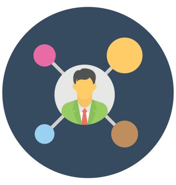 Kolayca değiştirilebilir veya düzenlediğiniz dijital pazarlama izole vektör simgesi