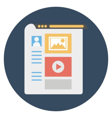 kolayca değiştirilebilir veya düzenlediğiniz kitle iletişim izole vektör simgesi