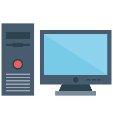 Bilgisayar renk izole vektör kolayca değiştirilebilir veya Düzenle simgesini