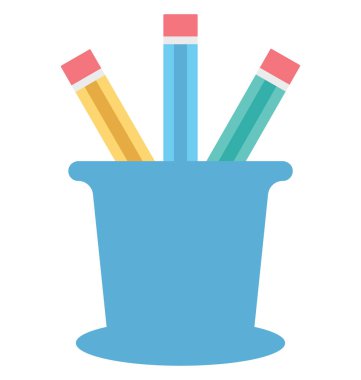 Kalem Case renk izole vektör kolayca değiştirilebilir veya Düzenle simgesini