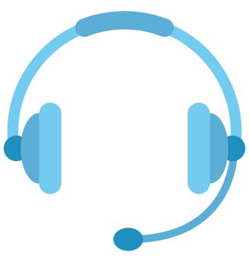 Kulaklık renk izole vektör kolayca değiştirilebilir veya Düzenle simgesini