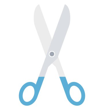 Makas renk izole vektör kolayca değiştirilebilir veya Düzenle simgesini