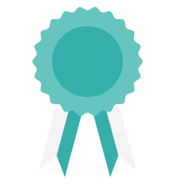 Ödülü rozet renk izole vektör kolayca değiştirilebilir veya Düzenle simgesini