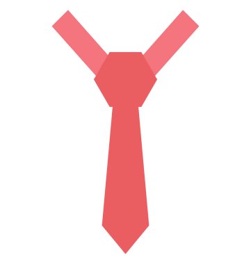 Kravat renk izole vektör kolayca değiştirilebilir veya Düzenle simgesini