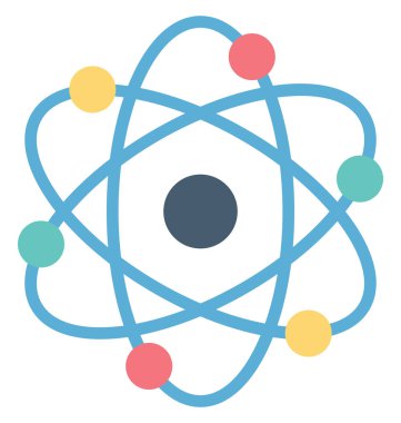 Güneş sistemi, yörüngeye kolayca değiştirilebilir renk izole vektör simgesi ya da düzenleme