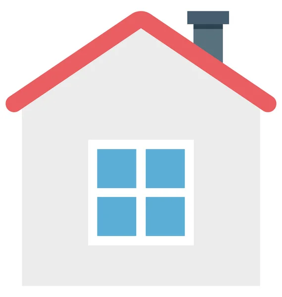 House Color Isolated Vector Icon Can Easily Modified Edit — Stock Vector