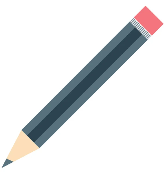 Icône Vectorielle Isolée Couleur Crayon Qui Peut Être Facilement Modifiée — Image vectorielle