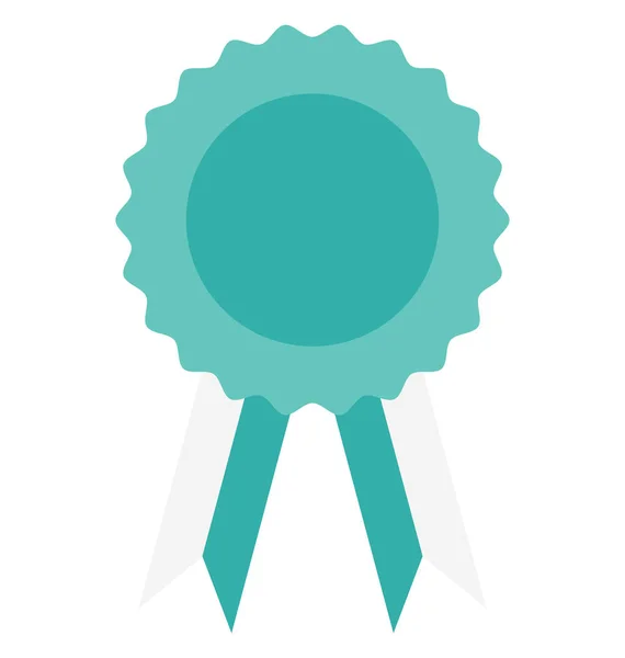 Award Badge Color Isolated Vector Icon Can Easily Modified Edit — Stock Vector