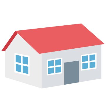 Ev renk izole vektör kolayca değiştirilebilir veya Düzenle simgesini