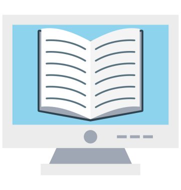 E öğrenme renk izole vektör kolayca değiştirilebilir veya Düzenle simgesini