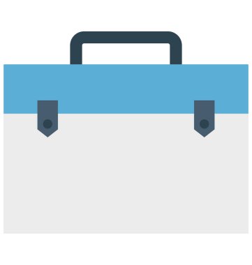 Okul çantası Renk izole vektör kolayca değiştirilebilir veya Düzenle simgesini