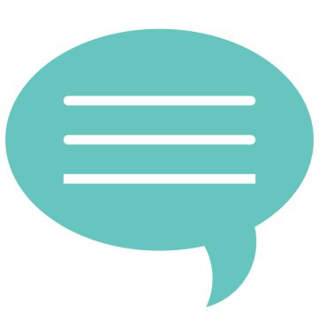 Konuşma balonu renk izole vektör kolayca değiştirilebilir veya Düzenle simgesini