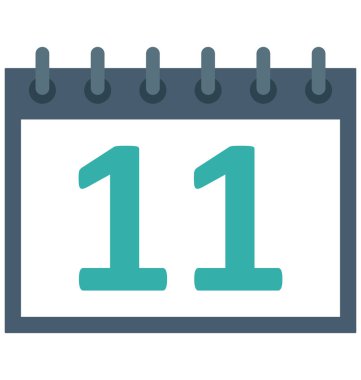 Takvim renk izole vektör kolayca değiştirilebilir veya Düzenle simgesini