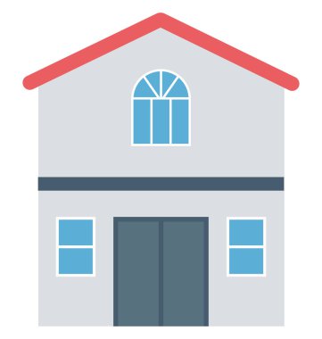 Okul renk izole vektör kolayca değiştirilebilir veya Düzenle simgesini