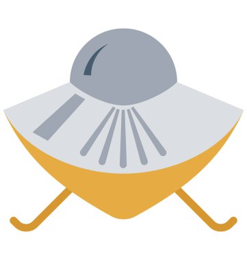 UFO renk izole vektör kolayca değiştirilebilir veya Düzenle simgesini