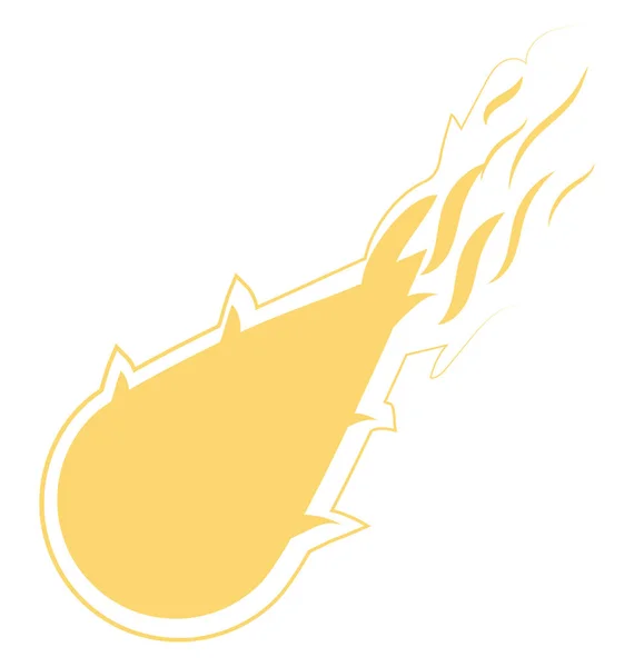 Tűz Láng Színű Elszigetelt Vector Icon Egyszerűen Módosítható Vagy Szerkeszthető — Stock Vector
