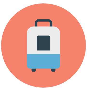 Renk izole vektör simgesi kolayca değiştirilebilir veya düzenlediğiniz sırt çantası