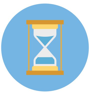 Kum saati renk izole vektör kolayca değiştirilebilir veya Düzenle simgesini