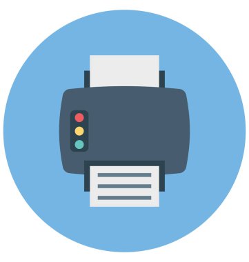 Faks renk izole vektör kolayca değiştirilebilir veya Düzenle simgesini