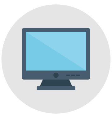Monitör renk izole vektör kolayca değiştirilebilir veya Düzenle simgesini