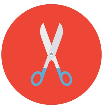 Makas renk izole vektör kolayca değiştirilebilir veya Düzenle simgesini