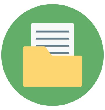 Dosya klasörleri renk izole vektör kolayca değiştirilebilir veya Düzenle simgesini